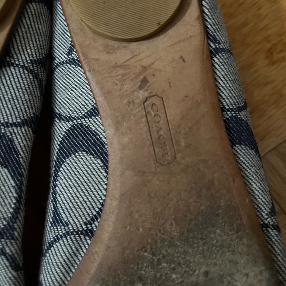 Coach Blue Turnlock Cotte Flats - Picture 4 of 9